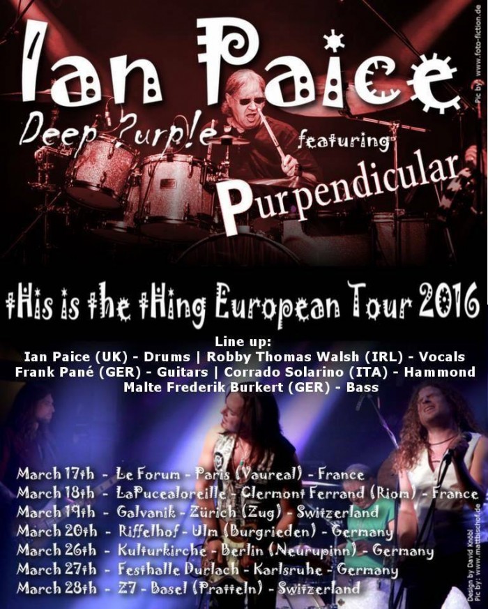 Ian Paice Tour 2016
